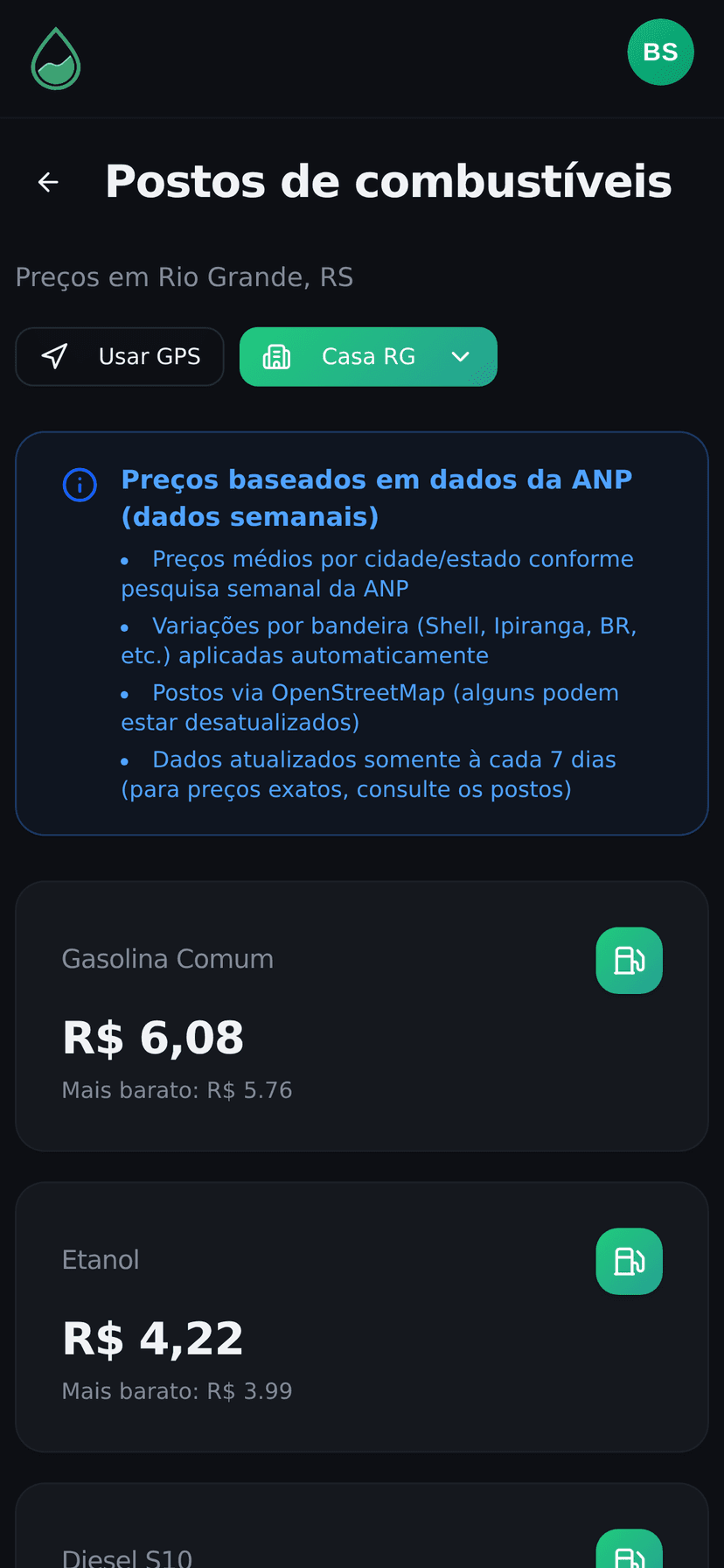 Prices mobile